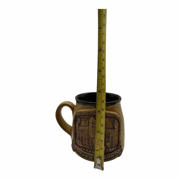Tower Of London England Stoneware Mug Coffee Tea Cup United Kingdom Set of 2 - Picture 3 of 5